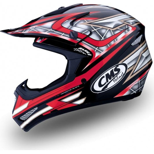 CMS HELMET RACER X1 RED (JUNIOR SIZE)
