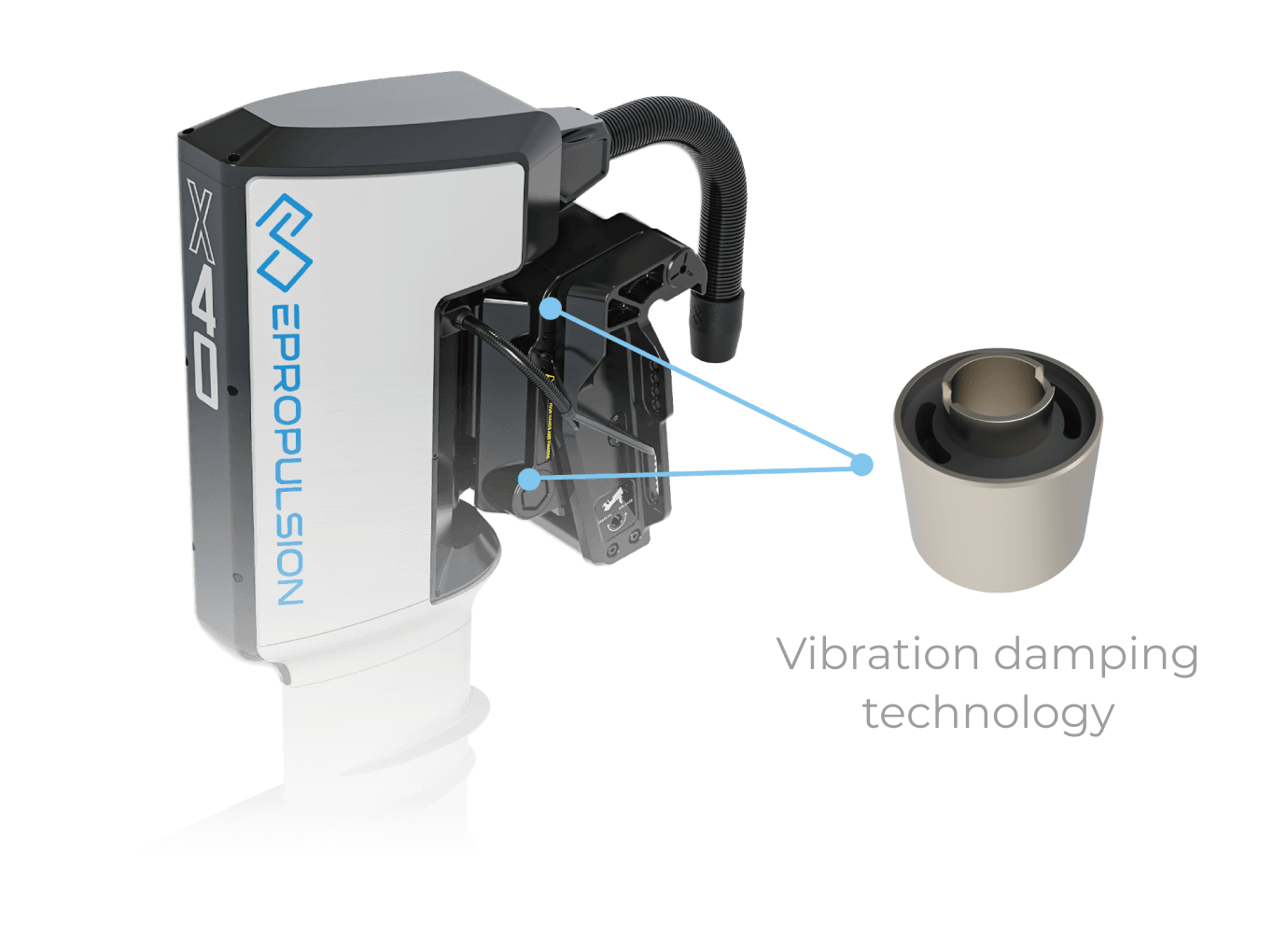 X40 - 60 HP Electric Outboard with Battery