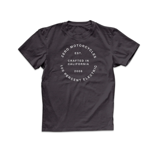 TEE SHIRT 100% ELECTRIC BLUE- ZERO MOTORCYCLE