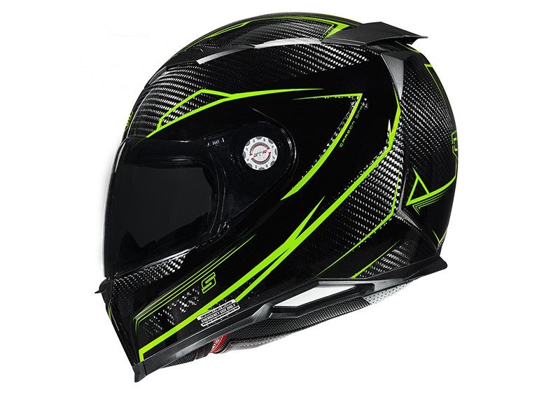 cms gtrs carbon dna motorcycle helmet CMS HELMET GTRS CARBON DNA YELLOW REFLEX – New Generation Mobility